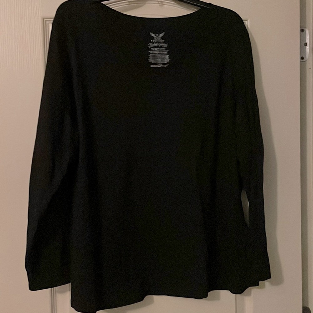 Faded Glory Black Tee long sleeve 3X